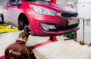 Замена задних тормозных дисков и колодок КИА Сид (подробные фото)