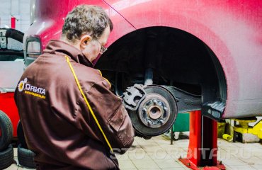 Замена задних тормозных дисков и колодок КИА Сид (подробные фото)