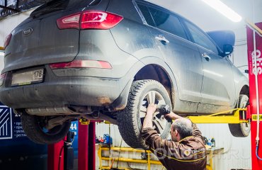 Плановое обслуживание КИА Спортейдж ТО-8 120 000 км (подробные фото)