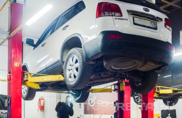 Диагностика ходовой части КИА Соренто (подробные фото)