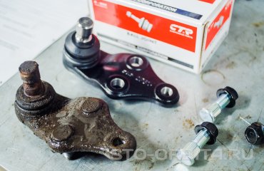 Замена шаровой опоры КИА Соренто (подробные фото)