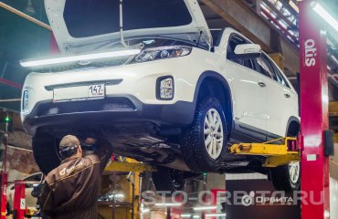 Плановое обслуживание КИА Соренто ТО-7 105 000 км (подробные фото)