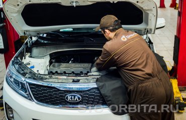 Плановое обслуживание КИА Соренто ТО-7 105 000 км (подробные фото)