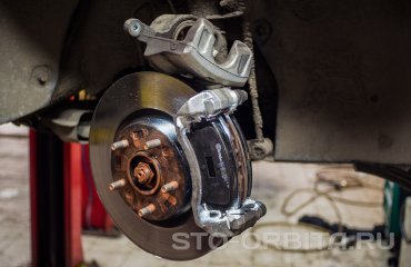 Замена передних тормозных колодок КИА Спортейдж (подробные фото)