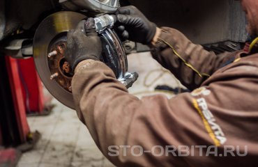 Замена передних тормозных колодок КИА Спортейдж (подробные фото)