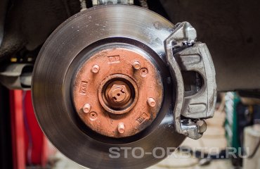 Замена передних тормозных колодок КИА Спортейдж (подробные фото)