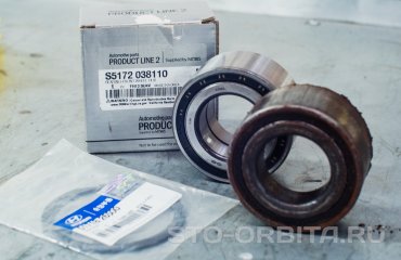 Замена передних ступичных подшипников КИА Спортейдж (подробные фото)